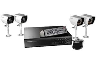 Samsung Security System with 4 Channel DVR & 4 Weather Proof Cameras 