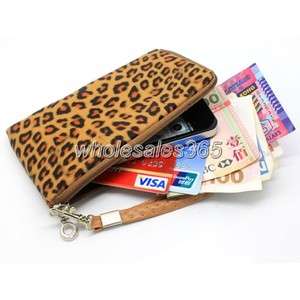 Brown Leopard For LG PRADA KE850 Moblie Cell Phone Soft Case Pouch Bag