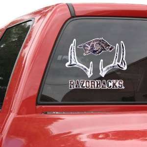  Arkansas Razorbacks 12 Camo Deer Car Decal Sports 