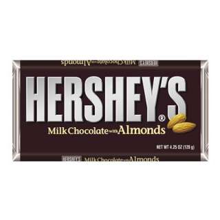 Hersheys Milk Chocolate with Almonds Bar 4.25 oz. product details 