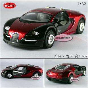   Vayron 1:32 Diecast Model Car With Sound&Light Claret red&Black B176