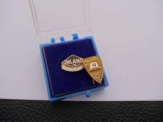   Gold Filled Inland Steel Service Awards 10 & 15 year Award Pins  
