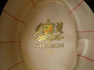 Vintage The Sovereign Stetson Homburg like Style Fedora Hat, Off White