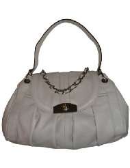 Womens B Makowsky Purse Handbag Vanessa Leather Satchell Stone