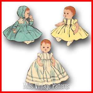 Vintage Baby Doll Clothes Pattern ~ 13 Tiny Tears, Betsy Wetsy, Dy 