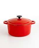 Macys   Martha Stewart Collection Red Enameled Cast Iron Chili Pot, 5 