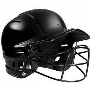 New Wilson The One Baseball Batters Batting Helmet w/ Facemask Black 