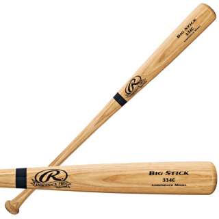 Rawlings Big Stick Adirondack Pro Ash Wood Natural Finish Baseball Bat 