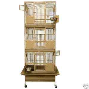   TRIPLE STACK PARROT BREEDER CAGE 26x22x67 bird cages toy toys 