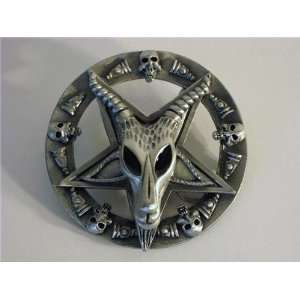  Sigil of Baphomet Belt Buckle Inverted Pentagram Satan 