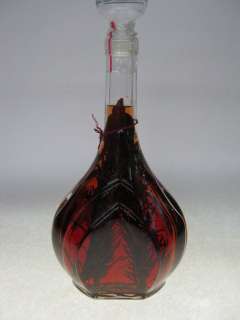 DECORATIVE BOTTLE OR WINE DECANTER ITALY 11 TALL  