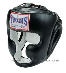 TWINS Muay Thai Boxing Head Guard Protection [BK BL RD]  