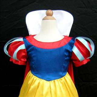 Snow White Xmas Halloween Princess Fairy Girls Fancy Dress Costume 5 