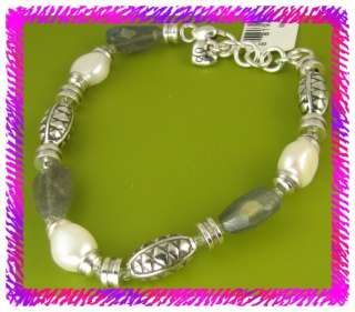 BRIGHTON Silver Stone FREE SPIRIT Bracelet NWTag  