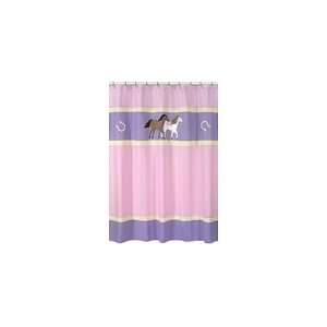   Pony Horse Kids Bathroom Fabric Bath Shower Curtain: Home & Kitchen