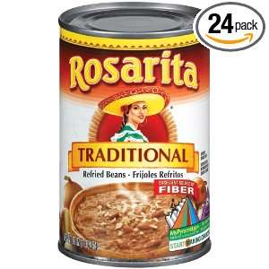 Rosarita Refried Beans, 16 Ounce Cans (Pack of 24)  