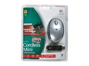Logitech Mini Silver/Dark Gray Cordless Optical Mouse