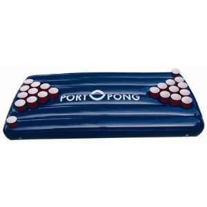    Blue portOpong Inflatable Floating Beer Pong Table 