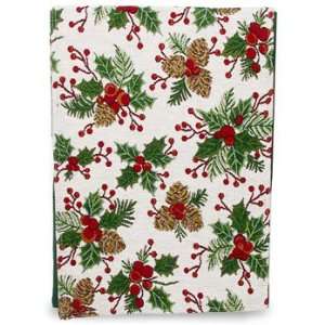  Bess Pine Cone Holly Table Runner 72