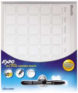   11 x 14 Magnetic Dry Erase Calendar Whiteboard 071641704732  