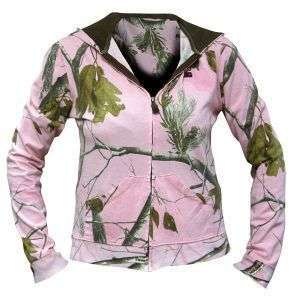 Realtree Girl AP Pink Camo Zip Hooded Jacket ~ Ladies Hunting Hoodie 