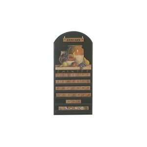  Amish Black Perpetual Calendar with Fruit: Office Products