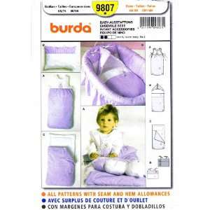  Burda 9807 Sewing Pattern Infants Accessories Bunting Bag 