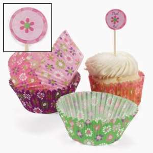   Baking Cups With Picks   Party Decorations & Cake Decorating Supplies