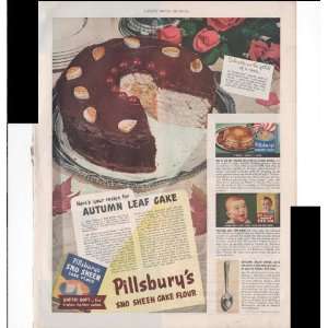  Pillsburys Sno Sheen Cake Flour Cake Recipe 1941 Vintage 