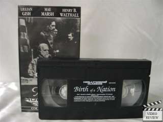 Birth of a Nation VHS Lillian Gish, Mae Marsh; silent 056775618131 