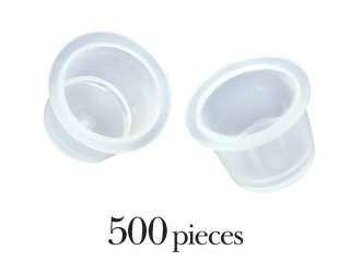 500 Ink Caps Medium Plastic Cups Tattoo Supplies #16  