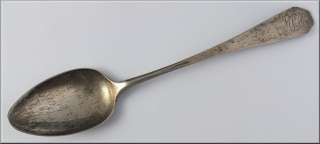 Fine 18th Century W.G. Forbes Coin Silver Table Spoon  