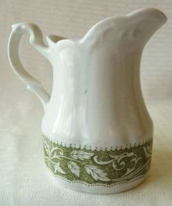 Meakin Lucerne Green Sterling Colonial English Ironstone CREAMER 
