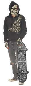 New Evil Scary Tony Hawk Skater Bonehead Child Costume  