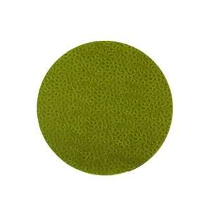 Round Reversible Placemats   Poly Vinyl Construction   Green / Brown 
