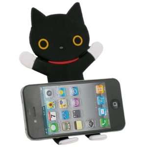 Black Rilakkuma Cat cute lovely 3D iphone 4 4S phone Mobile Stand 