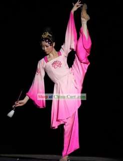 Trajes de la danza de fan de chino tradicional y fan de baile
