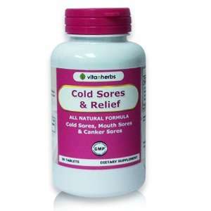  Vitanherbs Cold Sores & Relief, 30 Tablets Health 