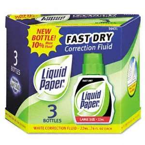  Liquid Paper Fast Dry Correction Fluid: Office Products