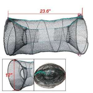 Lobster Crab Crawfish Shrimp Trap Cage Fishing Keep Net Black  