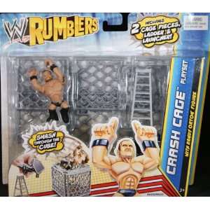  RANDY ORTON W/ CRASH CAGE PLAYSET ACCESSORY   WWE RUMBLERS TOY 