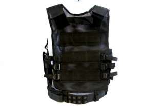 Diamond Tactical V2 Airsoft Cross Draw Vest Army Black  