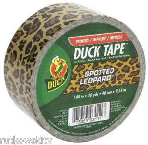 1407671 (6) 2 x 10YD Leopard Print Duct Tape  