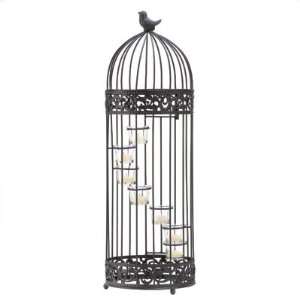  Birdcage Style Staircase Tealight Candle Holder Stand 