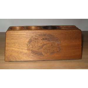    Vintage Car Wooden Lasercraft Desk Organizer 