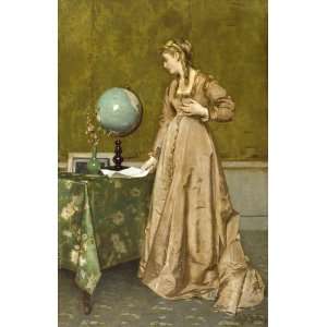 FRAMED oil paintings   Alfred Stevens   24 x 38 inches   News from 