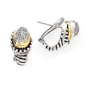   SILVER AND DIAMOND CLIP EARRING D 0.11CTW Augustina Jewelry Jewelry