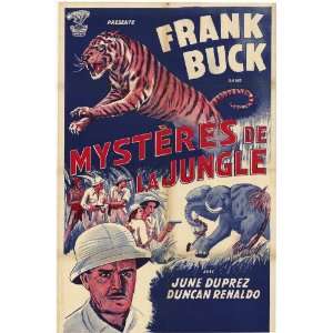   69cm x 102cm) (1943) French  (Frank Buck)(June Duprez)(Duncan Renaldo