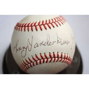  Autographed Johnny Vander Meer Baseball   ONL Inscriptions 