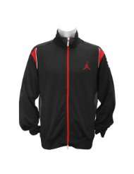 Mens Nike Air Jordan Competition Jacket Black / Varsity Red / White 
